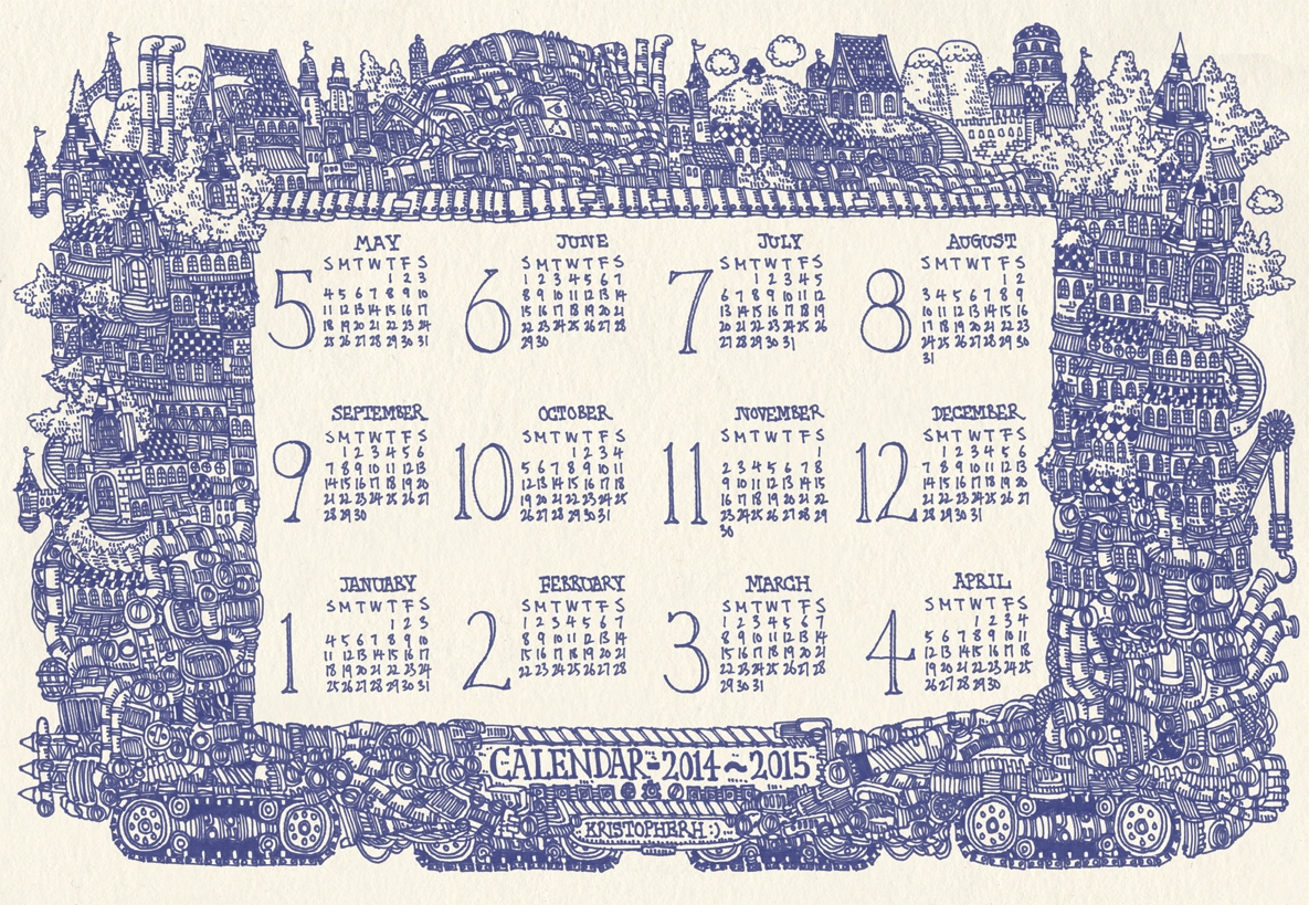 Calendar 2014~15 72dpi